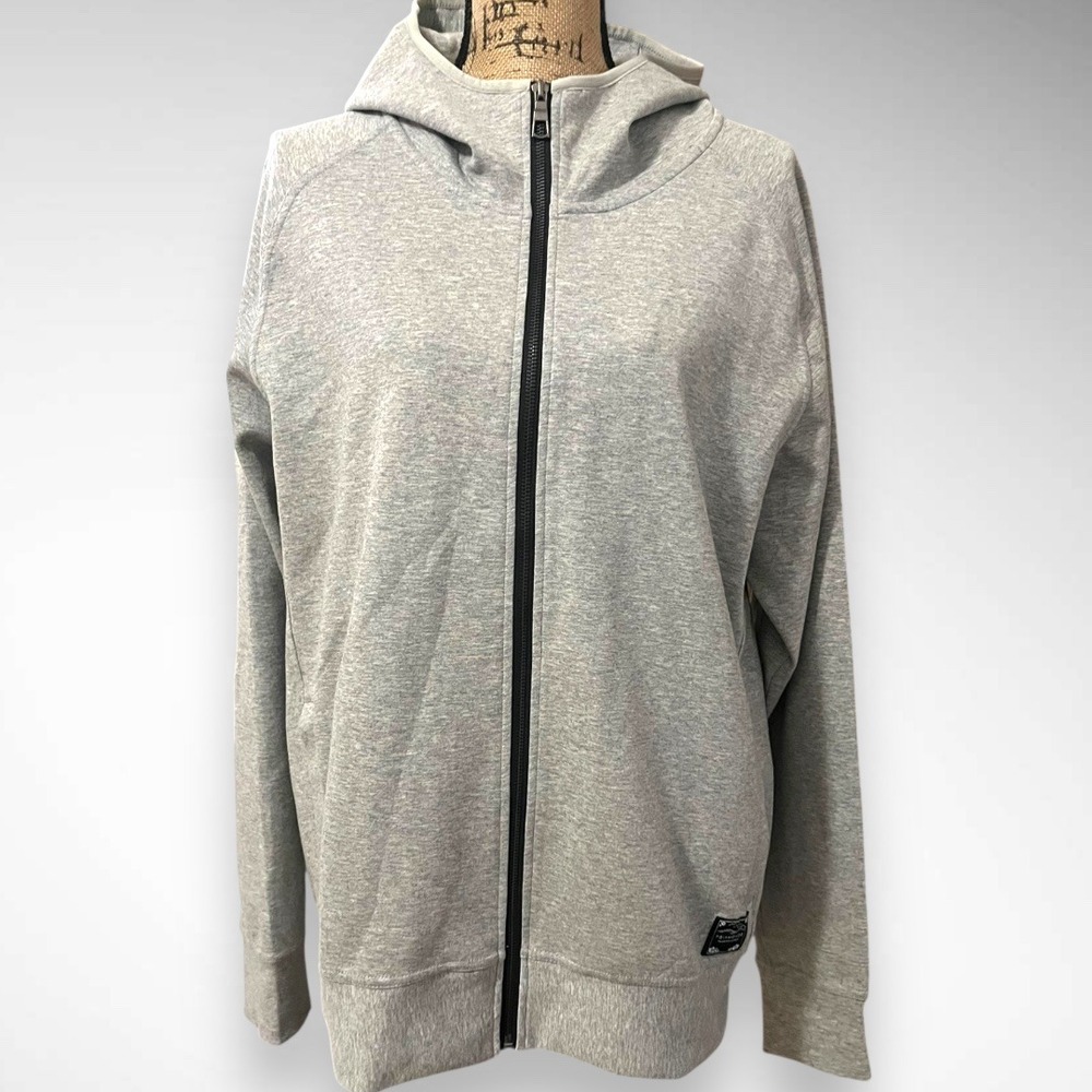 7 DIAMONDS Men's Gray Full Zip Jacket SDJ-1001 Keaton Medium |‎ EUC
